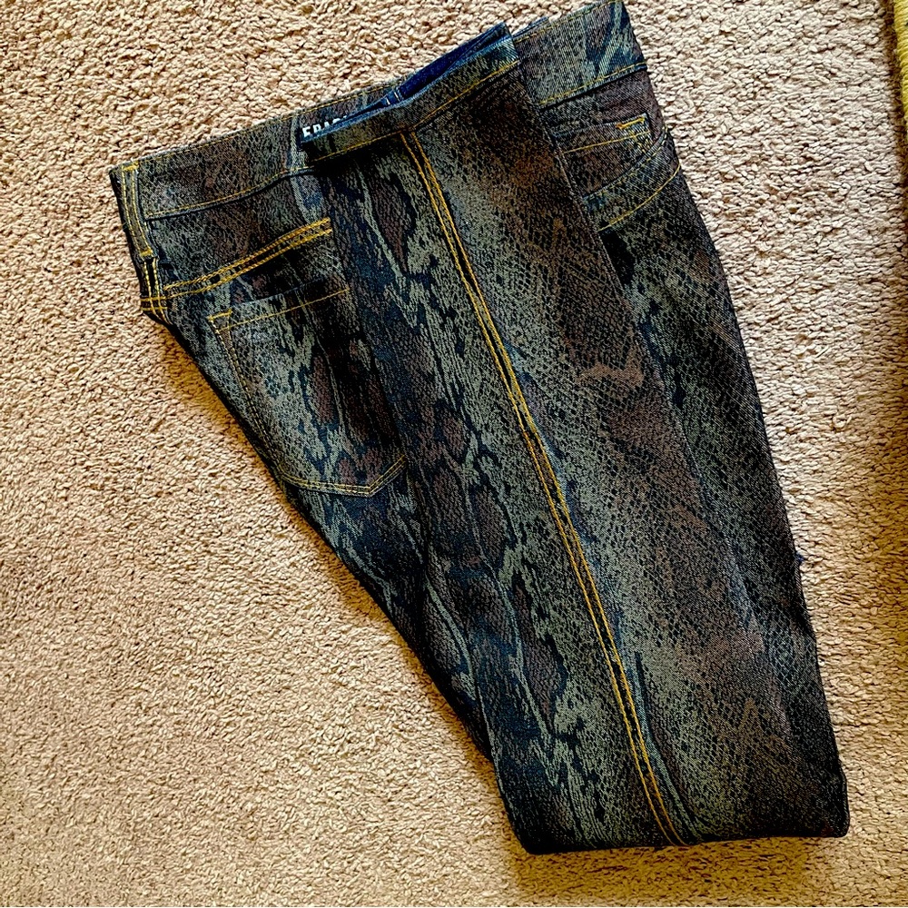 Brand new reversible jeans two in one super cute